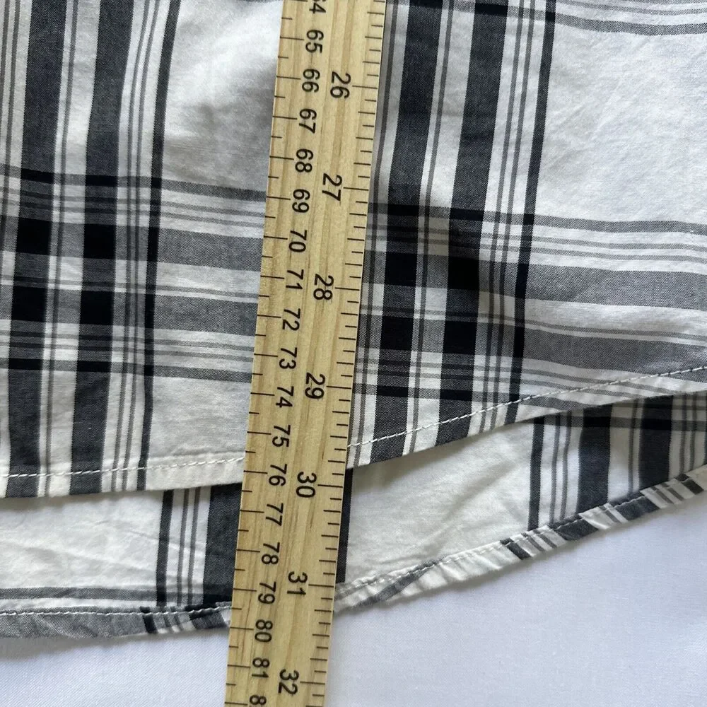 Harley Davidson Racing Shirt Mens XL White Black Plaid Long Sleeve Button #1 - Picture 9 of 9